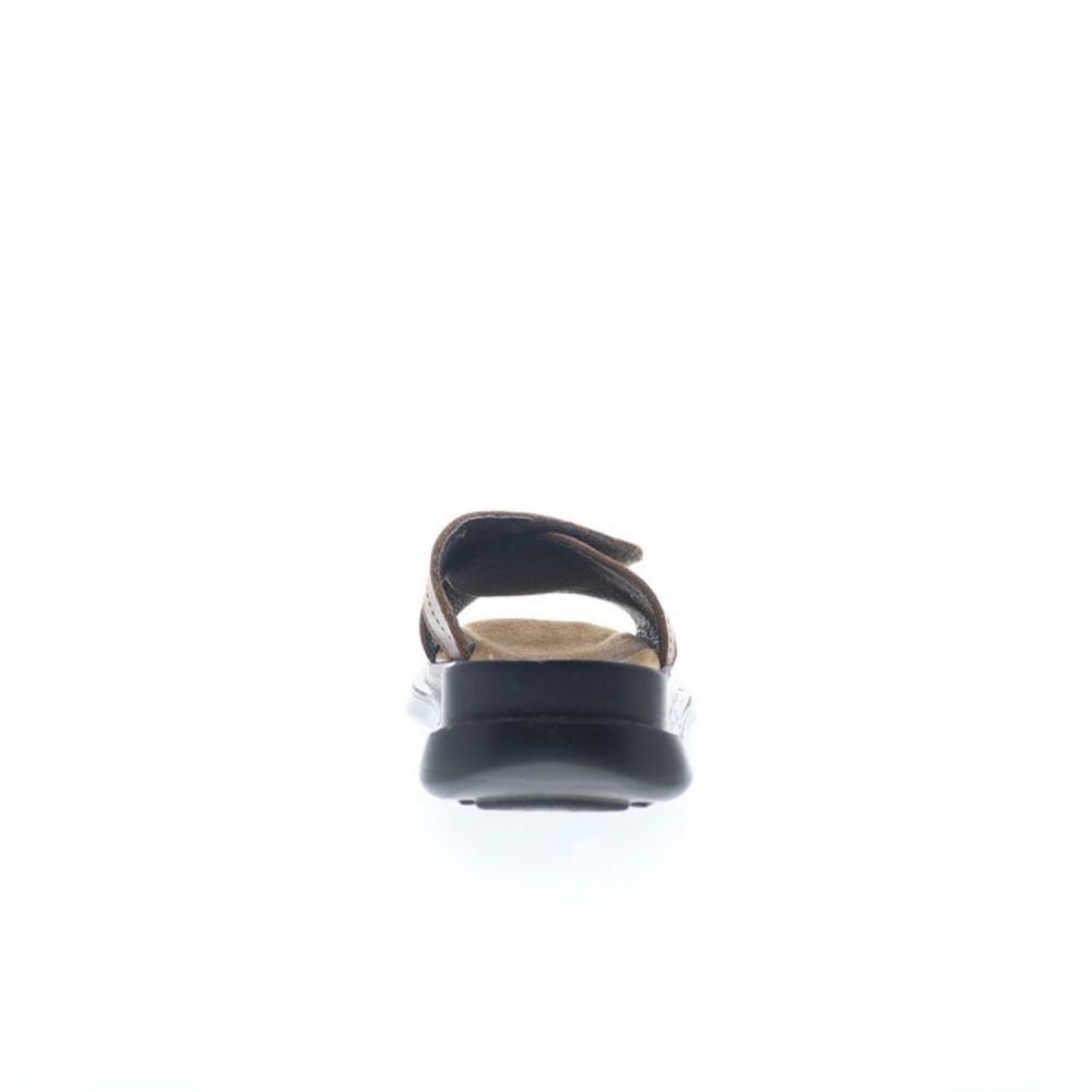 Hitchcock Mens Slide Sandal Brown Shoes (NWT) - Picture 4 of 4